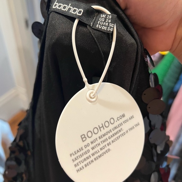 Plus disco sequin wrap shift dress - Picture 3 of 3